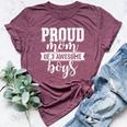 Parenting Proud Mom Trendy Graphic Bella Canvas T-shirt Heather Maroon