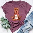 Pitbull Yoga Animal Lover Zen Dog Puppy Yogi Namaste Bella Canvas T-shirt Heather Maroon