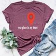 Your Place In My Heart- For Mom And Dad -Valentine's Day Bella Canvas T-shirt Heather Maroon