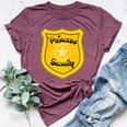 Princess Security Guard Family Birthday Dad Mom Daughter Bella Canvas T-shirt Heather Maroon