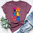 Retro First Name Taylor Girl Personalized Boy Groovy 80'S Bella Canvas T-shirt Heather Maroon