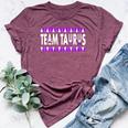 Retro Style Team Taurus Girl April Girl May Man Birthday Bella Canvas T-shirt Heather Maroon