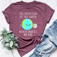 Rotation Of The Earth Makes My Day Science Mens Bella Canvas T-shirt Heather Maroon