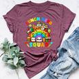 School Lunch Lady Squad A Food Team Rainbow Lunch Hero Squad Bella Canvas T-shirt Heather Maroon