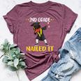 Second 2Nd Grade Nailed It Graduated Black Boy Class Of 2022 Bella Canvas T-shirt Heather Maroon