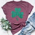Shamrock St Patrick's Day Girls Irish Ireland Bella Canvas T-shirt Heather Maroon