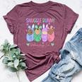 Snuggle Bunny Delivery Co Easter L&D Nurse Mother Baby Nurse Bella Canvas T-shirt Heather Maroon