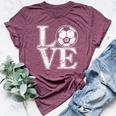 Soccer 13 Soccer Mom Dad Favorite Player Jersey Number 13 Bella Canvas T-shirt Heather Maroon