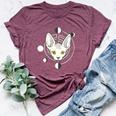 Sphynx Cat Moon Phase Gothic Bella Canvas T-shirt Heather Maroon