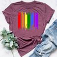 St Louis Missouri Lgbtq Gay Pride Rainbow Skyline Bella Canvas T-shirt Heather Maroon