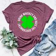 St Patrick's Day Drink Whiskey And Hate The Government Bella Canvas T-shirt Heather Maroon