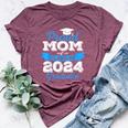 Super Proud Mom Of 2024 Graduate Awesome Family College Bella Canvas T-shirt Heather Maroon