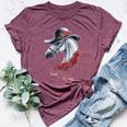 Talk Derby To Me Horse Racing Lover Derby Day Bella Canvas T-shirt Heather Maroon