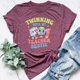 Twin Day For Spirit Week Teacher Bestie Matching Twinning Bella Canvas T-shirt Heather Maroon