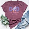 Two The Moon Dad Of The Birthday Girl Astronaut Family Party Bella Canvas T-shirt Heather Maroon