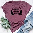 Never Underestimate An Old Lady Who Loves Dogs Born August Bella Canvas T-shirt Heather Maroon