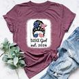 Us Citizen Est 2024 Citizenship New Usa Citizen Girl Bella Canvas T-shirt Heather Maroon