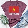 Vietnam Vietnamese Flag Family Pride Country Women Bella Canvas T-shirt Heather Maroon