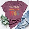 Vintage 1964 60Th Birthday 60 Years Old Bella Canvas T-shirt Heather Maroon