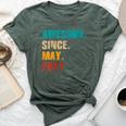 3 Year Old Vintage Awesome Since May 2021 3Rd Birthday Bella Canvas T-shirt Heather Forest