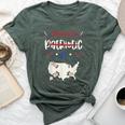 4Th Of July Pregnancy Patriotic Af Pregnant Man Women Bella Canvas T-shirt Heather Forest