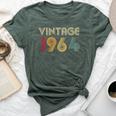 60Th Birthday 60 Years Old Retro Vintage 1964 Bella Canvas T-shirt Heather Forest