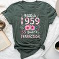 65 Year Old Made In 1959 Floral 65Th Birthday Women Bella Canvas T-shirt Heather Forest