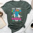 8Th Birthday Gymnastics Girl Eight Year Old Gymnast Bella Canvas T-shirt Heather Forest