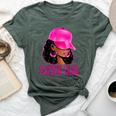African American Afro Blessed To Be Called Mom Bella Canvas T-shirt Heather Forest
