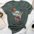 Ah Lgbt Gay Pride Jesus Rainbow Flag Bella Canvas T-shirt Heather Forest