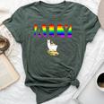 Ally Pride Lgbtq Equality Rainbow Lesbian Gay Transgender Bella Canvas T-shirt Heather Forest