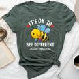 Autism Awareness Bee It's Ok To Be Different Autistic Bees Bella Canvas T-shirt Heather Forest