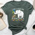 Autism Awareness Family Support Autism Mom Elephants Bella Canvas T-shirt Heather Forest