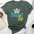 Beauty Pageant Glitz Daughter Mom Crown Life Bella Canvas T-shirt Heather Forest