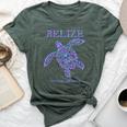 Belize Sea Turtle Retro Boys Girls Vacation Souvenir Bella Canvas T-shirt Heather Forest