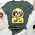 Best Mom Ever Shih Tzu Dog Breed Owner Best Friend Women Bella Canvas T-shirt Heather Forest