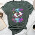 Big Sister Of The Birthday Girl Rolling Skate Family Party Bella Canvas T-shirt Heather Forest