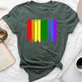 Binghamton New York Lgbtq Gay Pride Rainbow Skyline Bella Canvas T-shirt Heather Forest