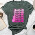 Birthday Taylor First Name Personalized Birthday Party Bella Canvas T-shirt Heather Forest