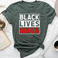 Black Lives Maga Apparel For Support Trump 2024 Bella Canvas T-shirt Heather Forest