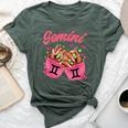 Black Nails Zodiac Birthday Gemini Queen Bella Canvas T-shirt Heather Forest