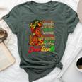 Black History Month Junenth I Am The Storm Black Women Bella Canvas T-shirt Heather Forest