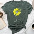 Blessed To Be Called Nana Happy Sunflower Family Bella Canvas T-shirt Heather Forest