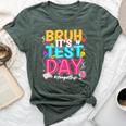 Bruh It’S Test Day You Got This Testing Day Teacher Students Bella Canvas T-shirt Heather Forest