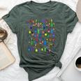 Bugs Adorable Graphic Crawling With Bugs Rainbow Colors Bella Canvas T-shirt Heather Forest