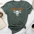 Bull City Durham Nc 919 North Carolina Bull Head Womens Bella Canvas T-shirt Heather Forest