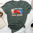 Busy Doing Mom Stuff Busy-Mom Bubble Tea Bella Canvas T-shirt Heather Forest