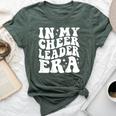 In My Cheerleader Era Groovy Football Cheer Leader Mom Coach Bella Canvas T-shirt Heather Forest