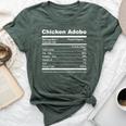 Chicken Adobo Nutrition Facts Filipino Pride Bella Canvas T-shirt Heather Forest