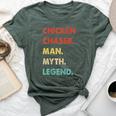 Chicken Chaser Man Myth Legend Bella Canvas T-shirt Heather Forest